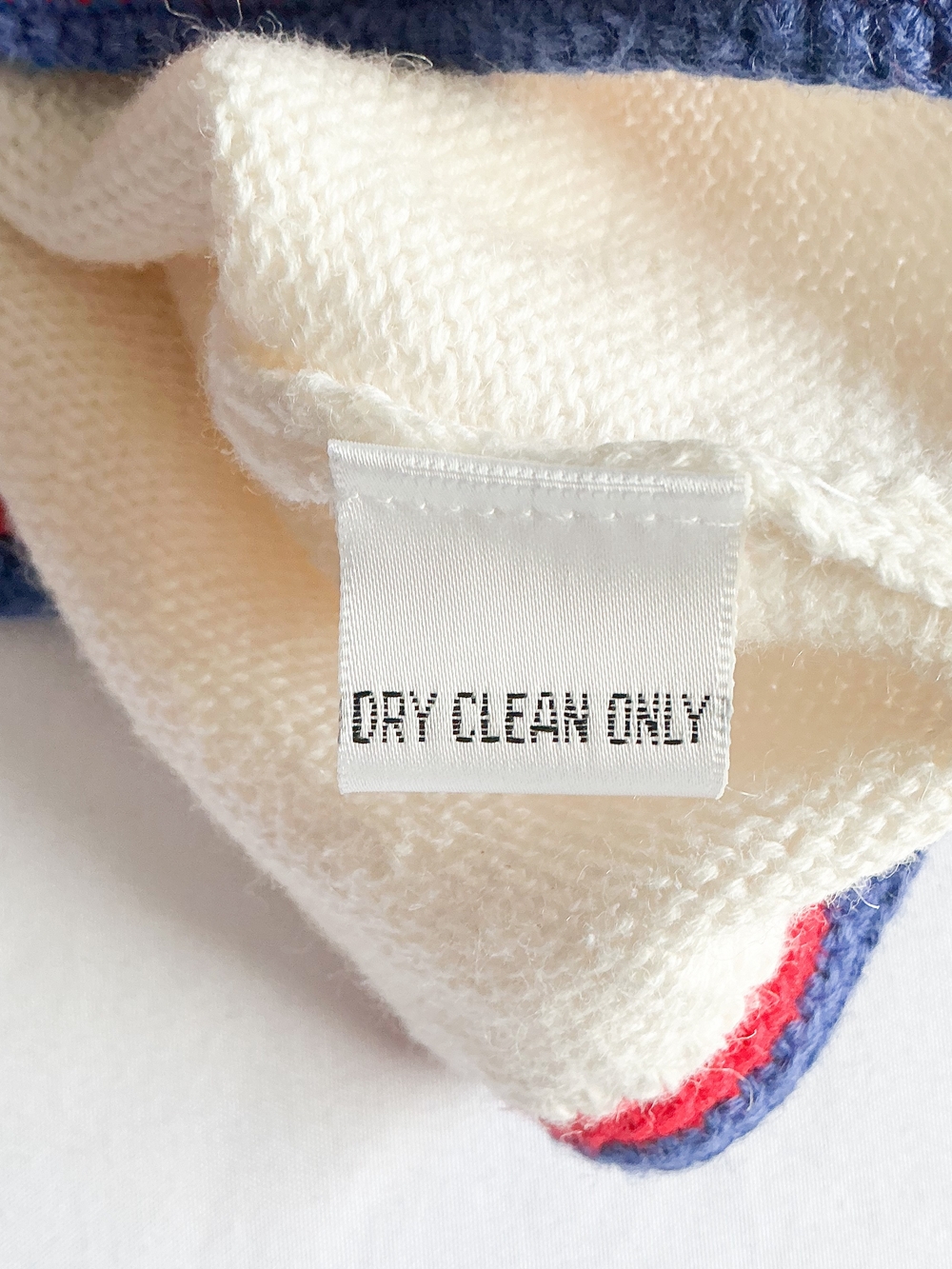 Michael Simon Vintage 1994 Womens American Flag White Maximalist Sweater Size 2 - Picture 9 of 11